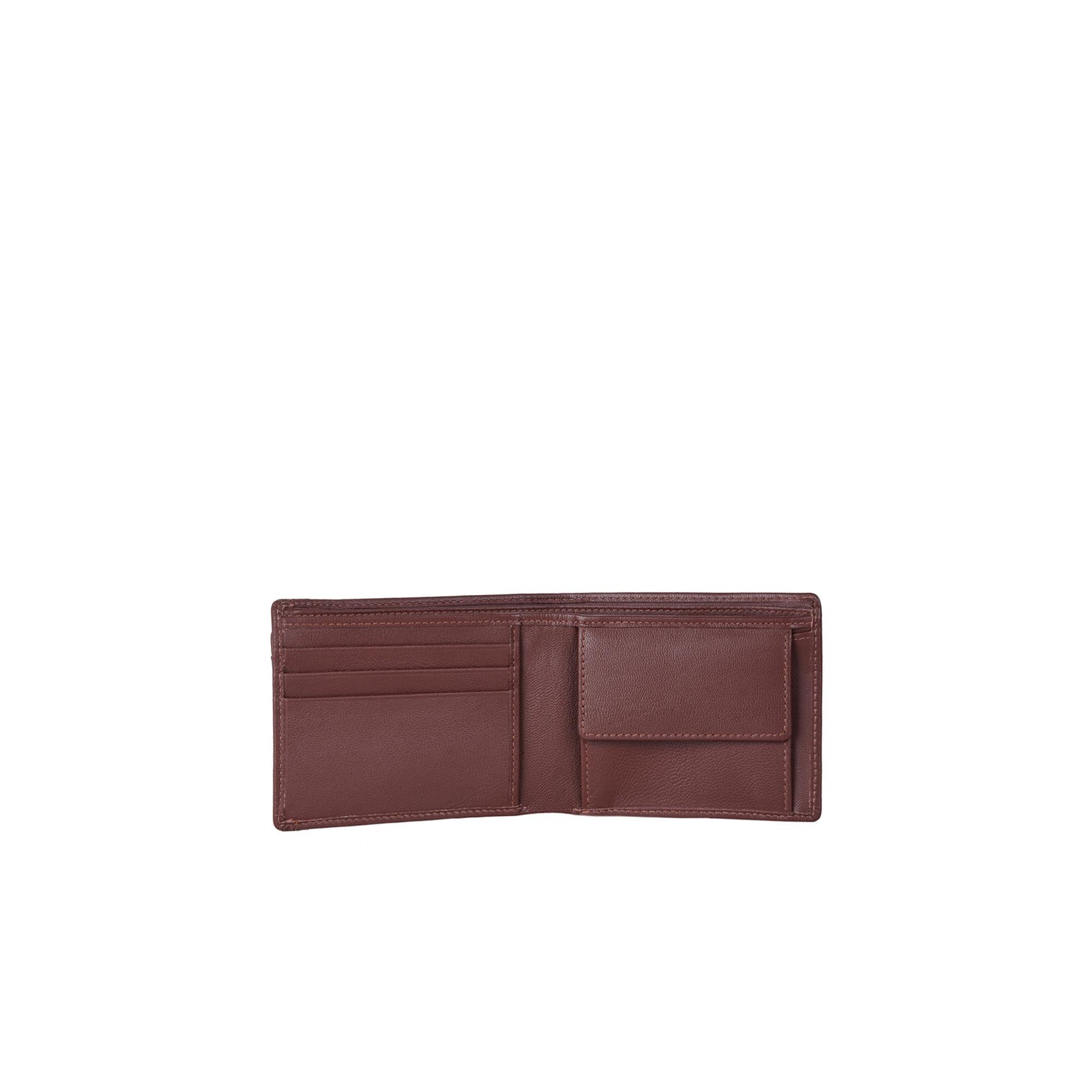 Sidka Leather Wallet w/Card Holder - Serena Brown