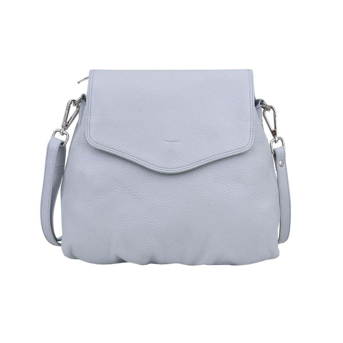 Stella Small Leather Sling Bag Rambler Light Blue Zany