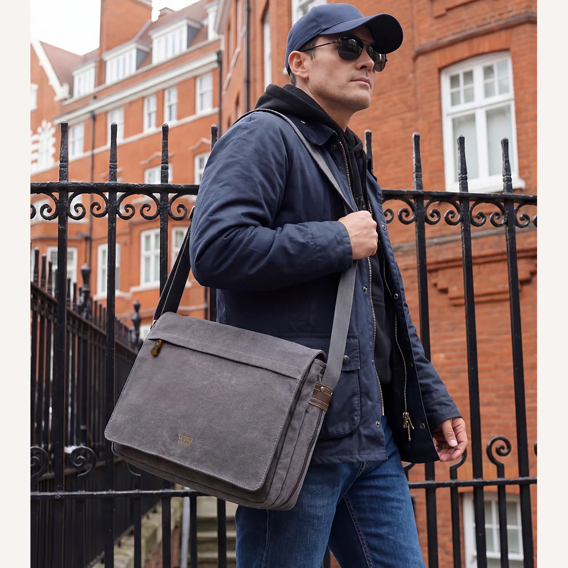 Classic 240 Flap Front Messenger Bag - Khaki