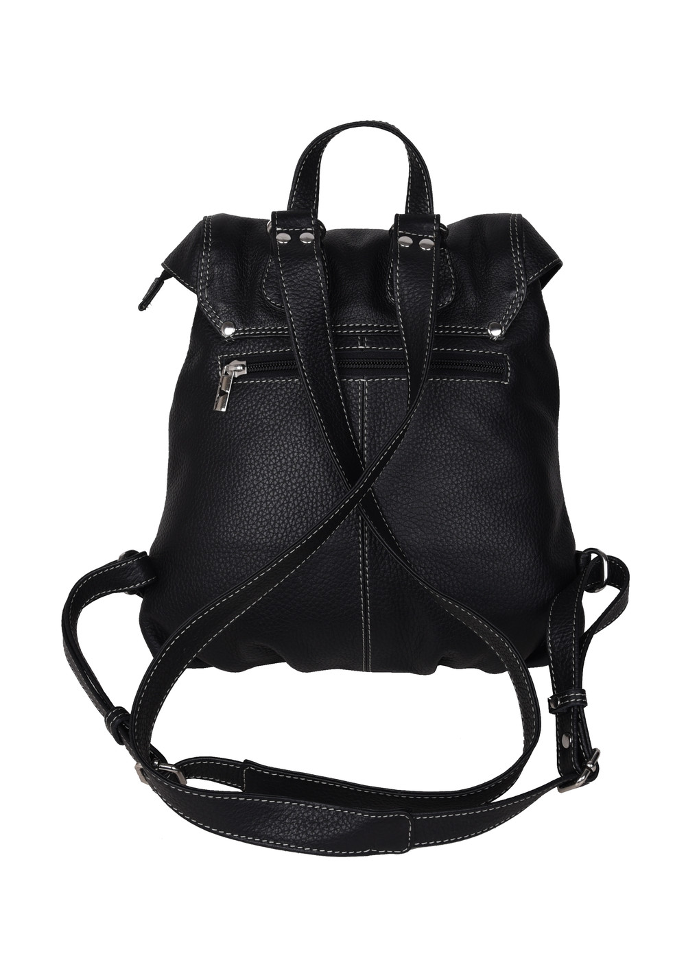 Piccolo Small Leather Backpack - Rambler Black