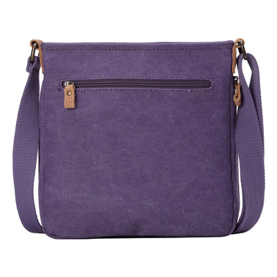 Classic Small Zip Top Shoulder Bag - Purple