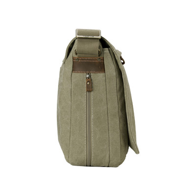 Classic Flap Front Messenger Bag Large - Khaki
