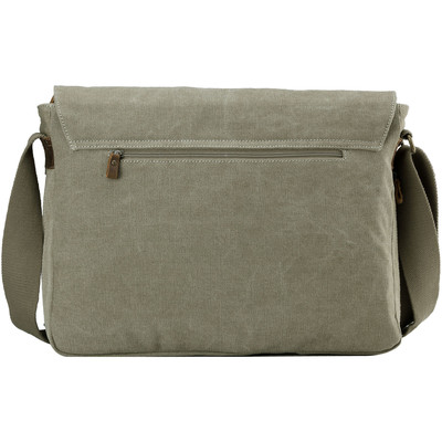 Classic Flap Front Messenger Bag Large - Khaki