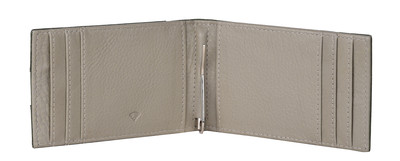 Eddy Slim Leather Wallet - Decker Green/Light Grey