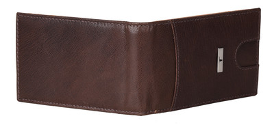 Eddy Slim Leather Wallet - Decker Brown/Mustard