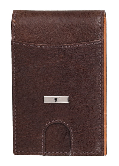 Eddy Slim Leather Wallet - Decker Brown/Mustard