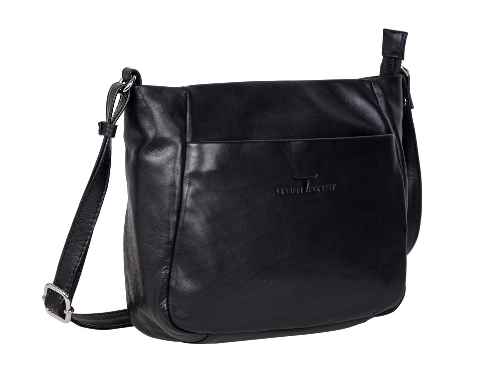 Olivia Zip Top Handbag w/Front Pocket - Florence Black