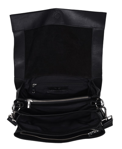 Monroe Larger Soft Leather Hand Bag w/flap - Florence Onyx