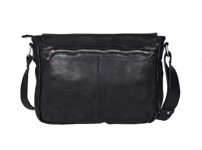 Eastwood Black Satchel Bag - Riley Black