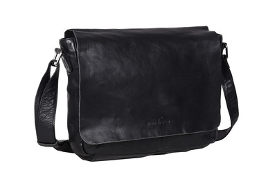 Eastwood Black Satchel Bag - Riley Black
