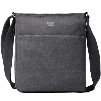 Classic Zip Top Shoulder Bag - Charcoal