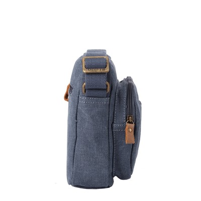 Classic Zip Top Small Satchel - Blue