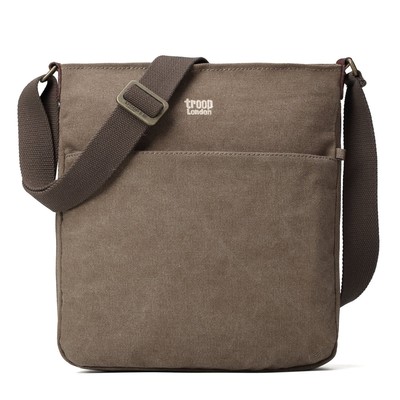 Classic Small Zip Top Shoulder Bag - Brown