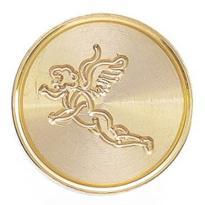 Brass Seal without Handle - Cherub