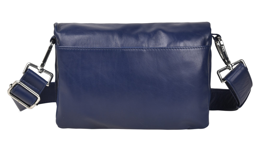 Louise Soft Leather Hand Bag w/flap - Florence Sapphire