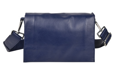 Louise Soft Leather Hand Bag w/flap - Florence Sapphire