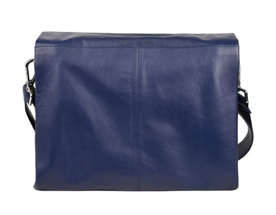 Monroe Soft Leather Hand Bag w/flap - Florence Sapphire