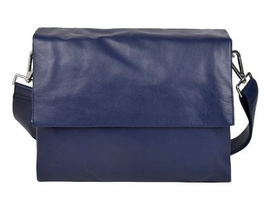 Monroe Soft Leather Hand Bag w/flap - Florence Sapphire