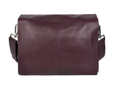 Monroe Soft Leather Hand Bag w/flap - Florence Garnet