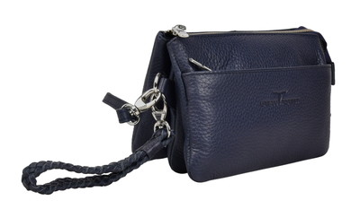 Sofie Small Leather Clutch/Sling - Rambler Navy