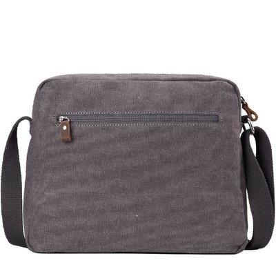 Classic Zip Top Satchel - Charcoal