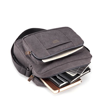 Classic Zip Top Satchel - Charcoal