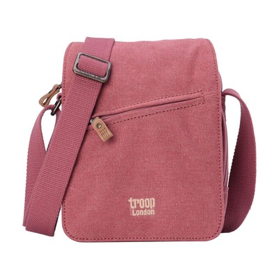 Classic Small Zip Front Cross Body Bag - Pink