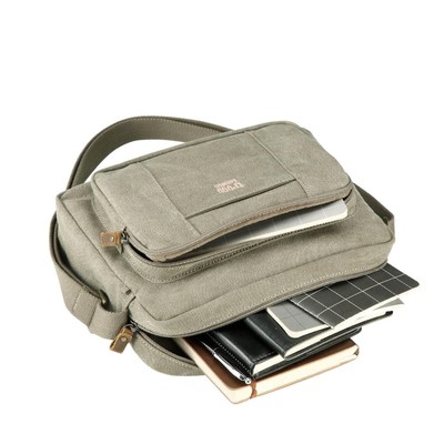 Classic Zip Top Satchel - Khaki