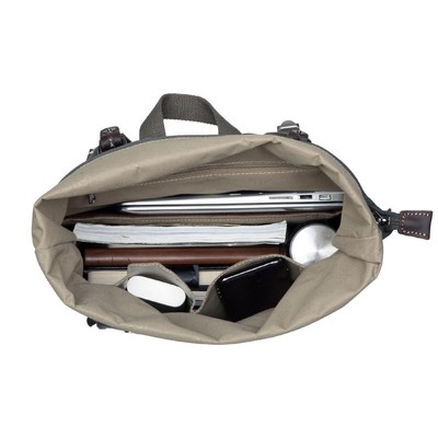 Edison Waxed Canvas Backpack - Dark Green