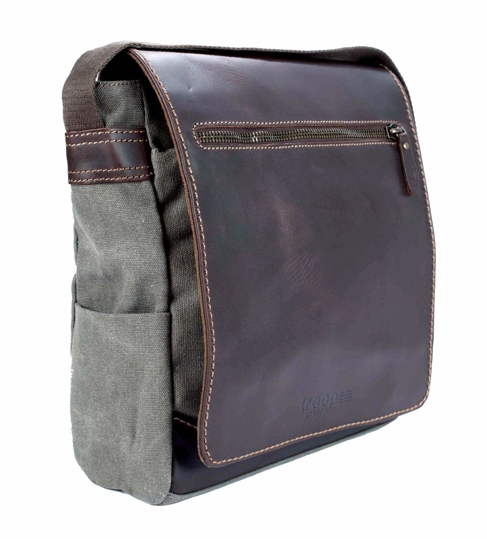Endeavour Leather & Canvas Body Bag
