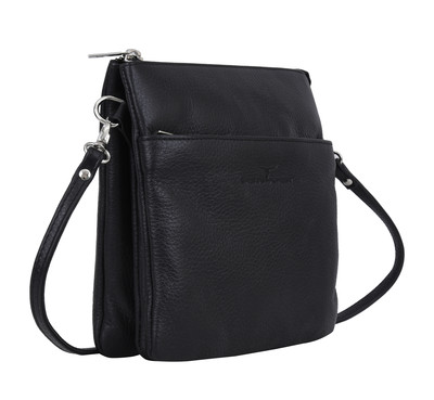 Eva Small Square Leather Sling - Rambler Black