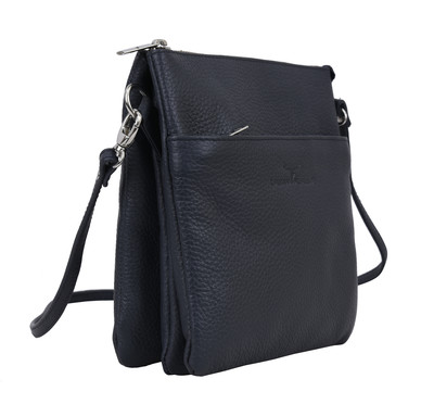 Eva Small Square Leather Sling - Rambler Navy