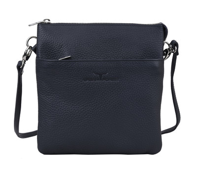 Eva Small Square Leather Sling - Rambler Navy