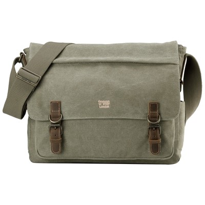 Classic Laptop Messenger Bag - Khaki