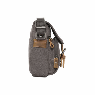 Classic Small Flap Front Cross Body Bag - Charcoal
