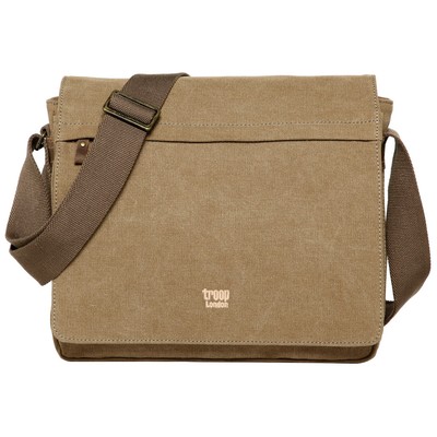 Classic Flap Front Messenger Bag - Brown