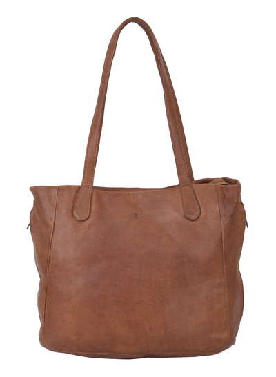 Adele Large Shoulder Bag - Riley Cognac