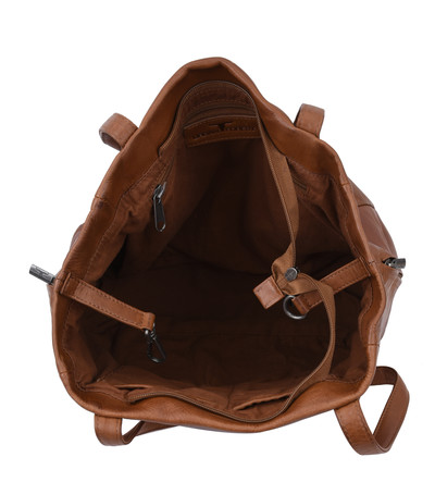Adele Large Shoulder Bag - Riley Cognac
