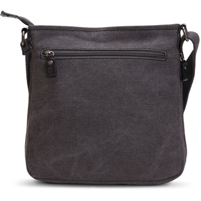 Classic Small Zip Top Shoulder Bag - Charcoal