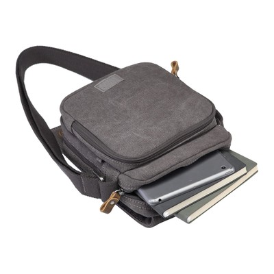 Classic Small Flap Front Body Bag - Charcoal