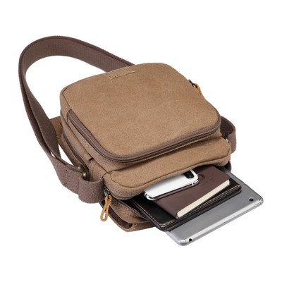 Classic Small Flap Front Body Bag - Brown