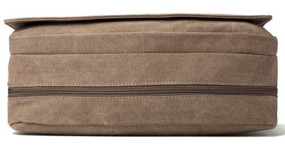 Classic Flap Front Messenger Bag - Brown