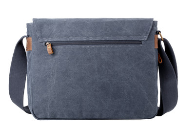 Classic Flap Front Messenger Bag - Blue