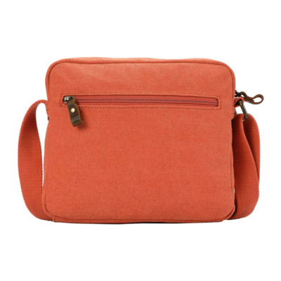 Classic Zip Top Small Satchel - Orange