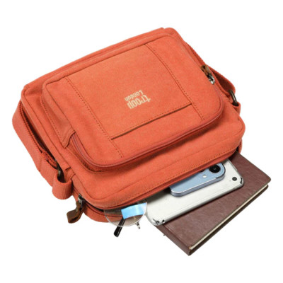 Classic Zip Top Small Satchel - Orange