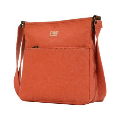 Classic Small Zip Top Shoulder Bag - Orange