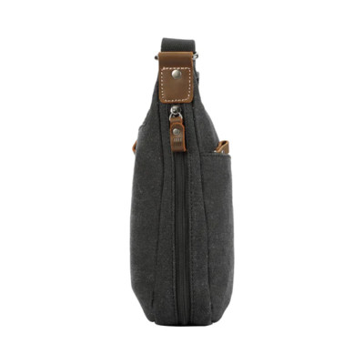 Classic Small Zip Top Shoulder Bag - Black Wash