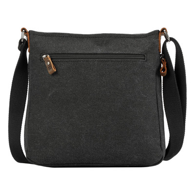Classic Small Zip Top Shoulder Bag - Black Wash