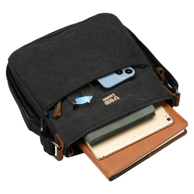 Classic Small Zip Top Shoulder Bag - Black Wash