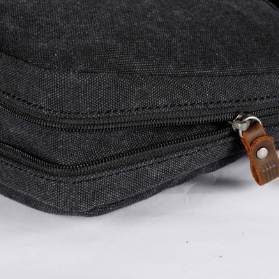 Classic Small Zip Top Shoulder Bag - Black Wash